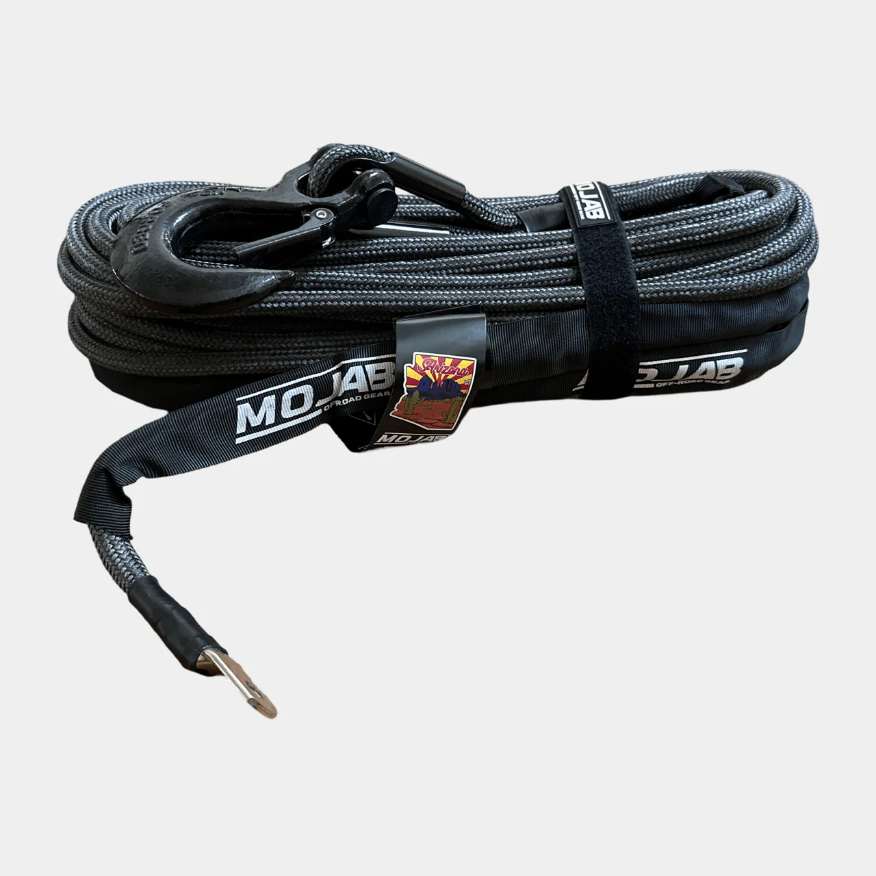 1/2'' x 78' Double Braided Winch Rope with removeable forged winch hook - Image 4