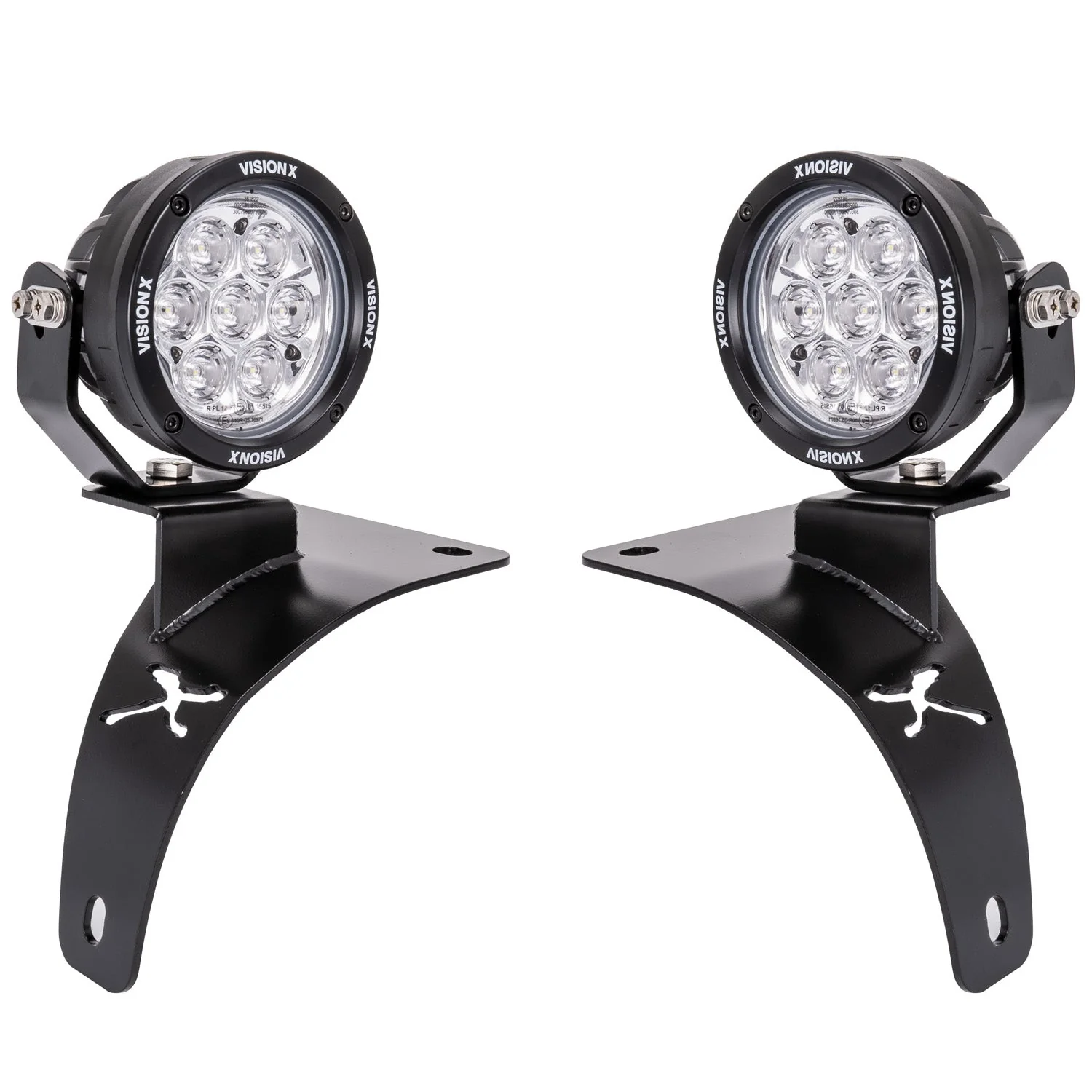 18+ Jeep JL / '20+ Jeep Gladiator Cowl Light Kit (With 4.7" CG2 Light Cannon) - Image 2