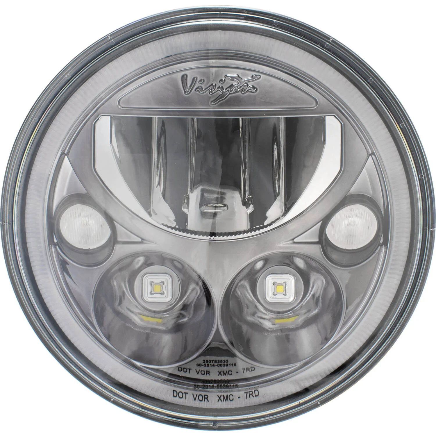 2007-2017 Jeep JK VX LED Headlight Kit - Black Chrome | White Halo - Image 7