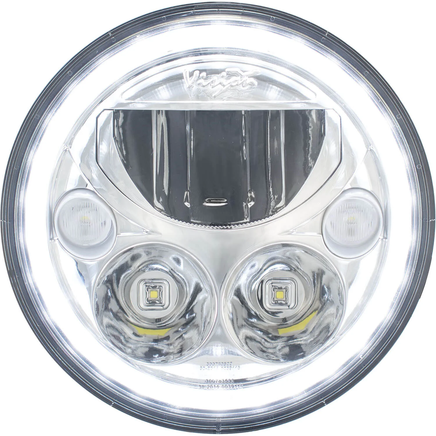 2007-2017 Jeep JK VX LED Headlight Kit - Chrome | White Halo - Image 6