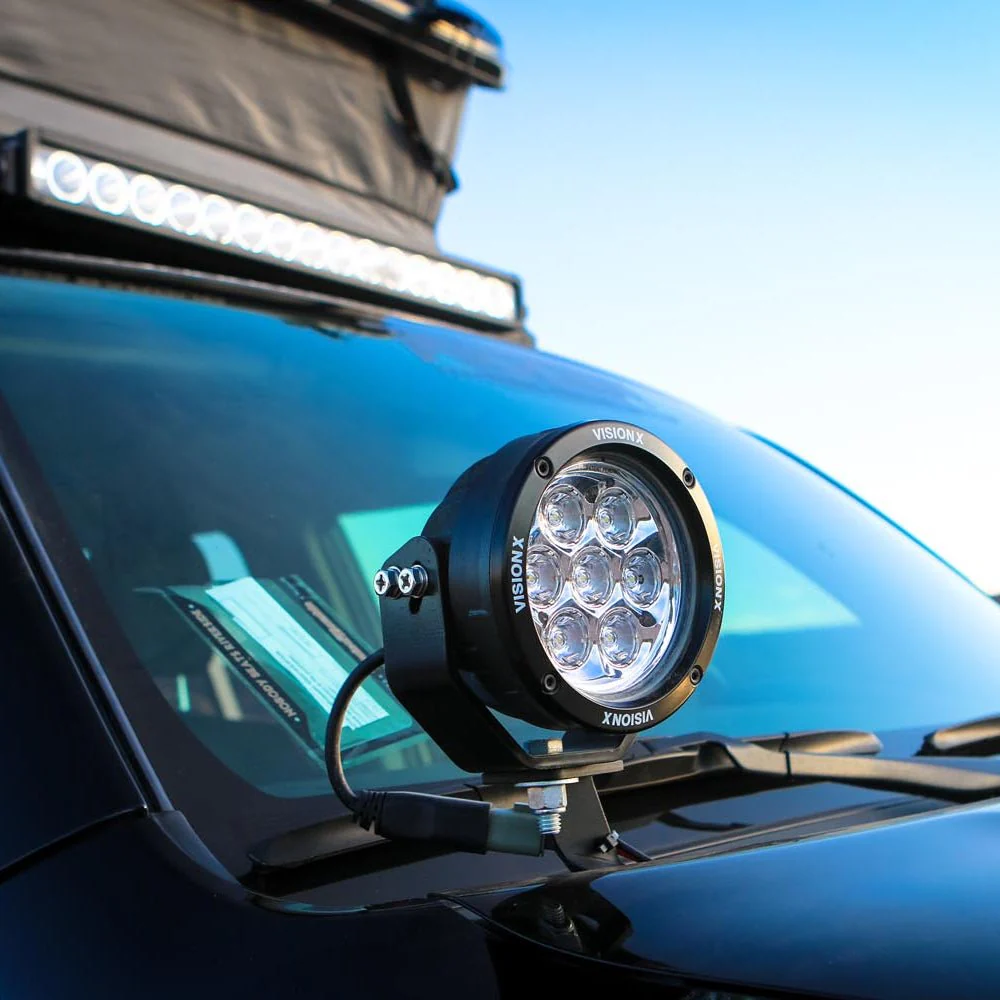 2010-2023 Toyota 4-Runner A-Pillar Mounts with 4.7" CG2 Light Cannon