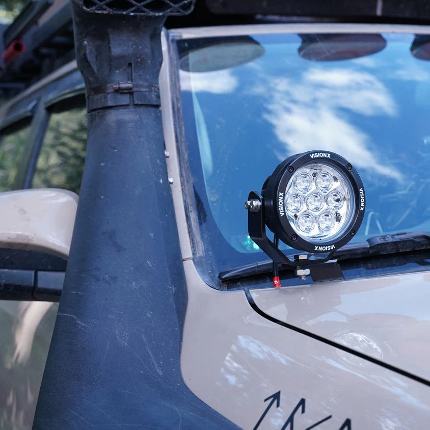 2010-2023 Toyota 4-Runner A-Pillar Mounts with 4.7" CG2 Light Cannon - Image 3