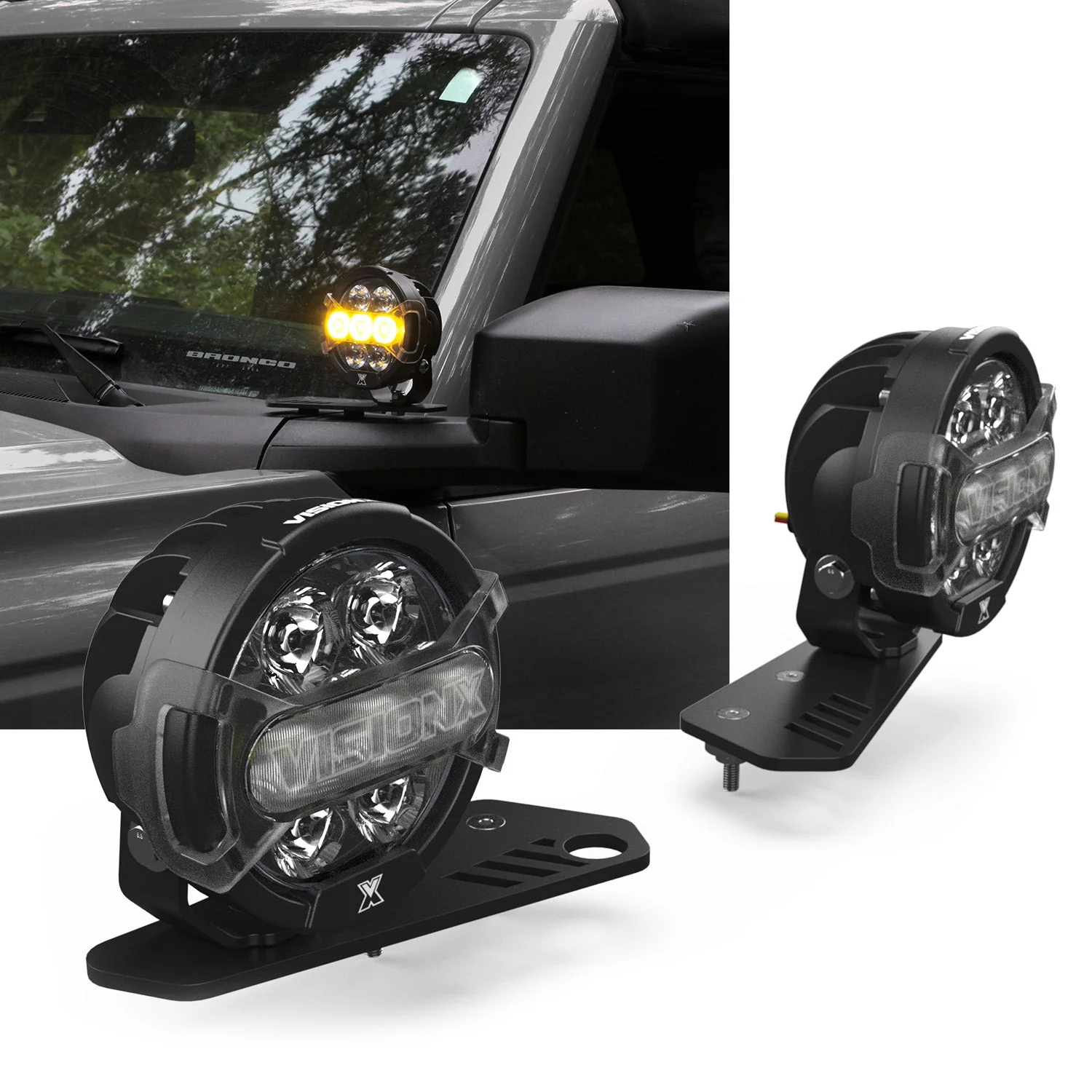 A Pillar LED Light Kit - Ford Bronco 2021 + - Image 6