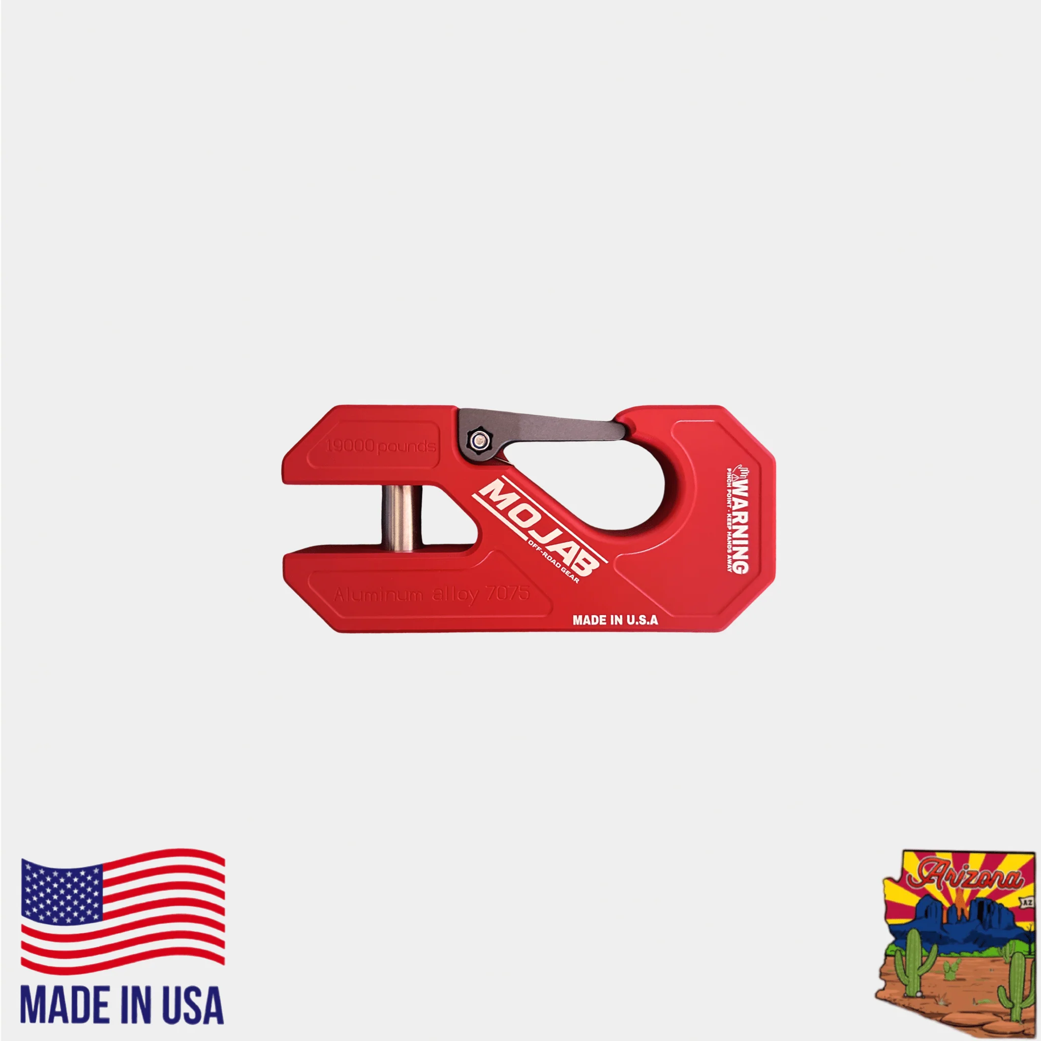 Aluminum winch shackle, closed latch (LIFE TIME WARRANTY*) - Image 12