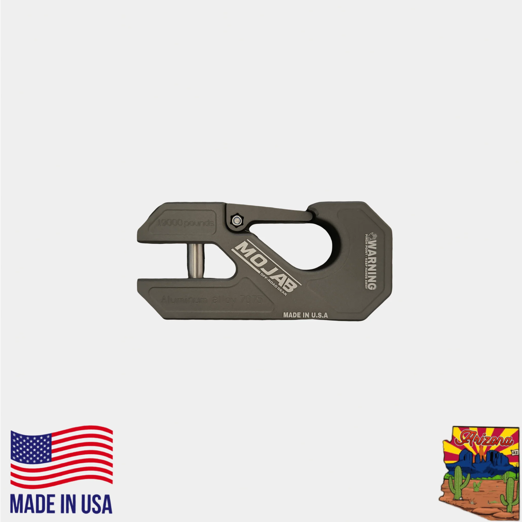 Aluminum winch shackle, closed latch (LIFE TIME WARRANTY*) - Image 14