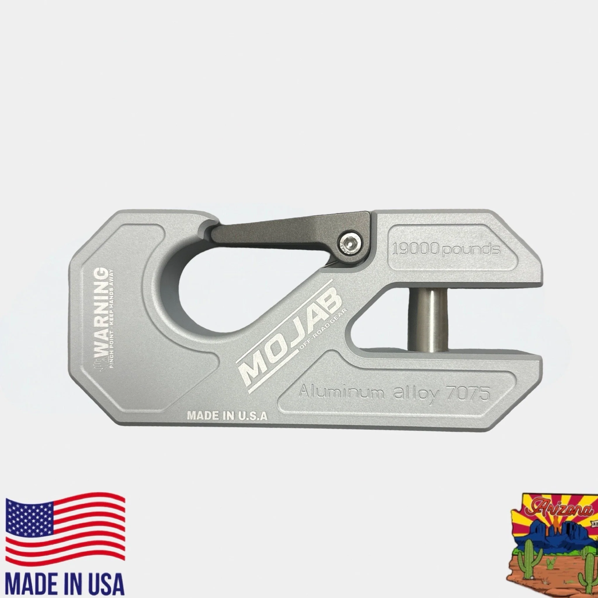 Aluminum winch shackle, closed latch (LIFE TIME WARRANTY*) - Image 21