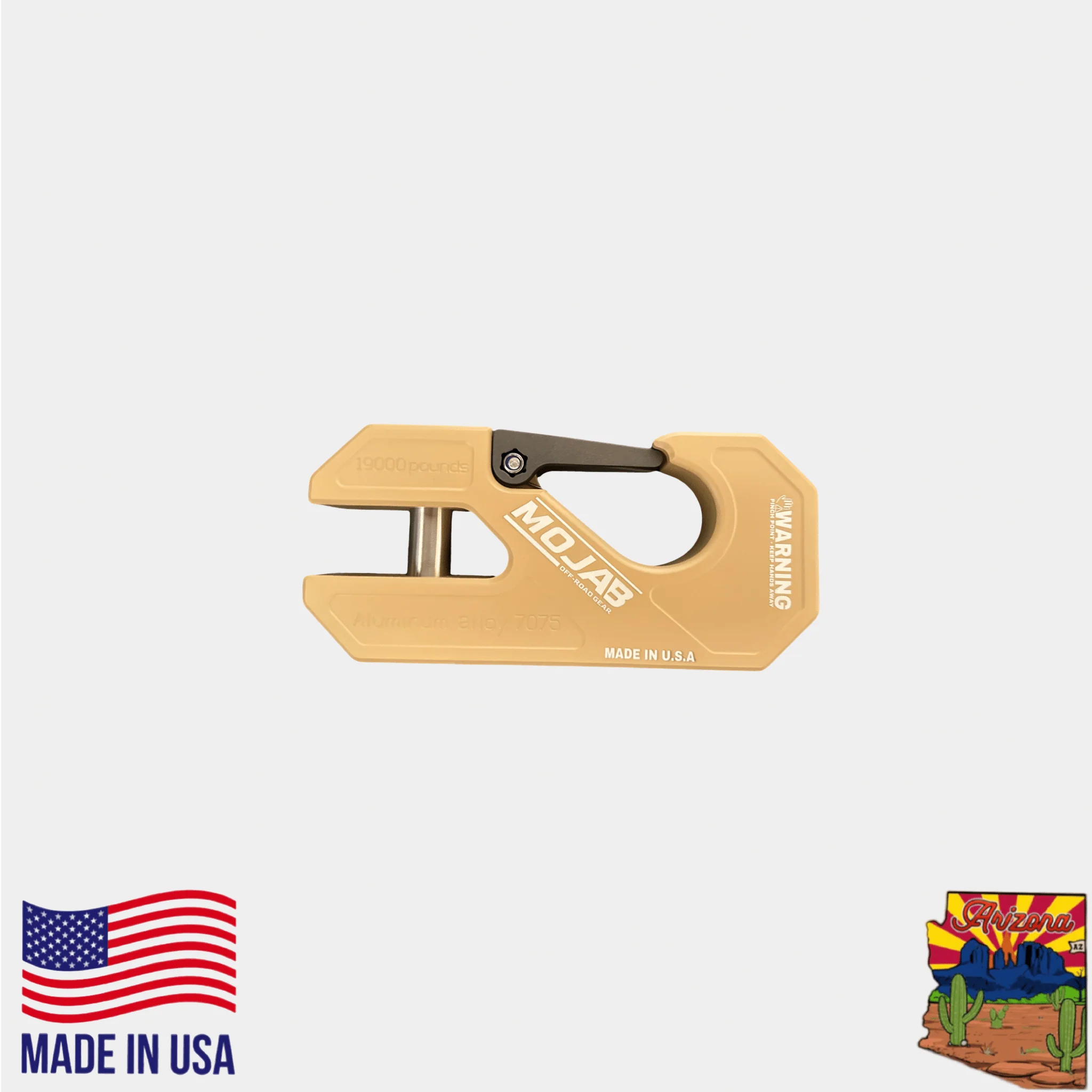 Aluminum winch shackle, closed latch (LIFE TIME WARRANTY*) - Image 5