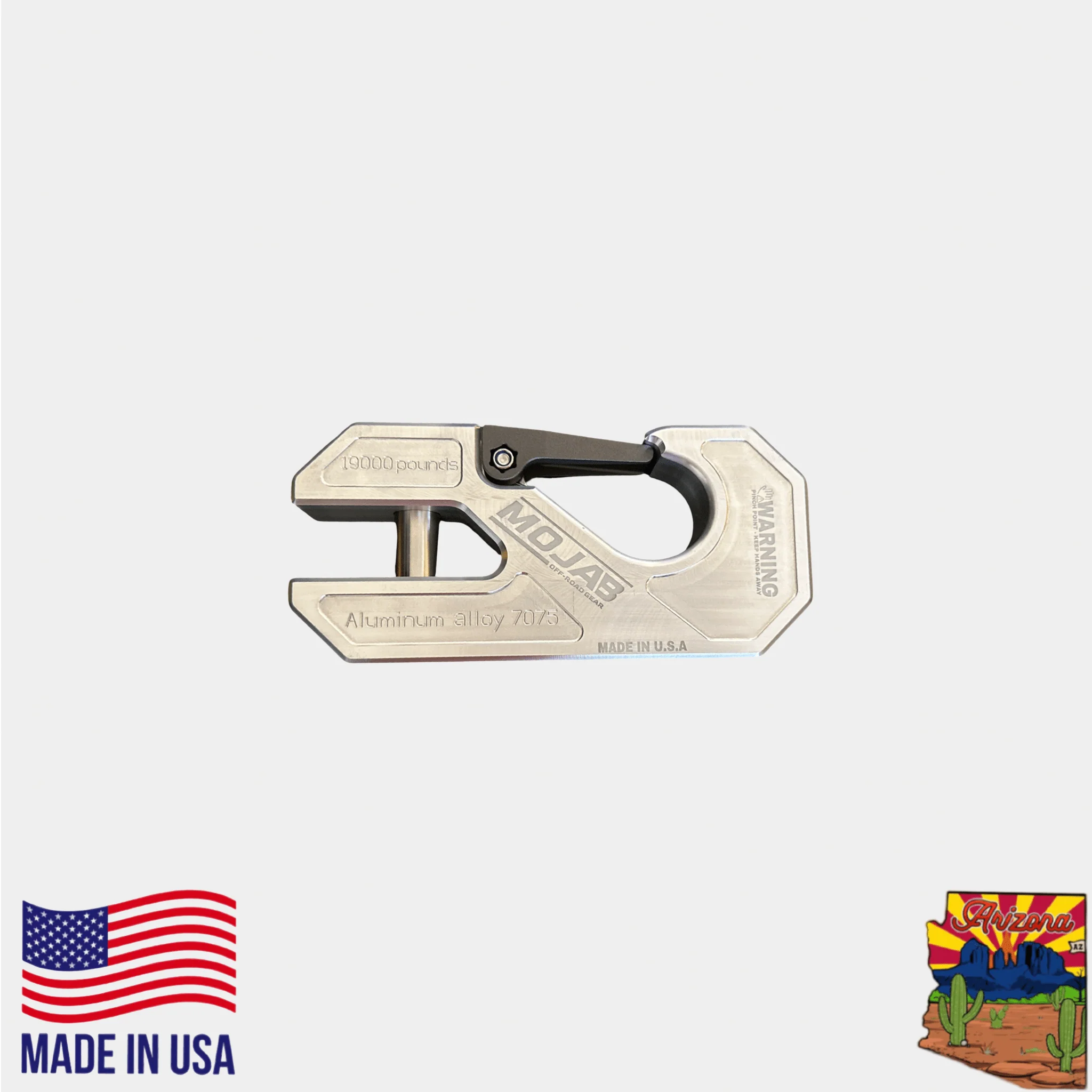 Aluminum winch shackle, closed latch (LIFE TIME WARRANTY*) - Image 6
