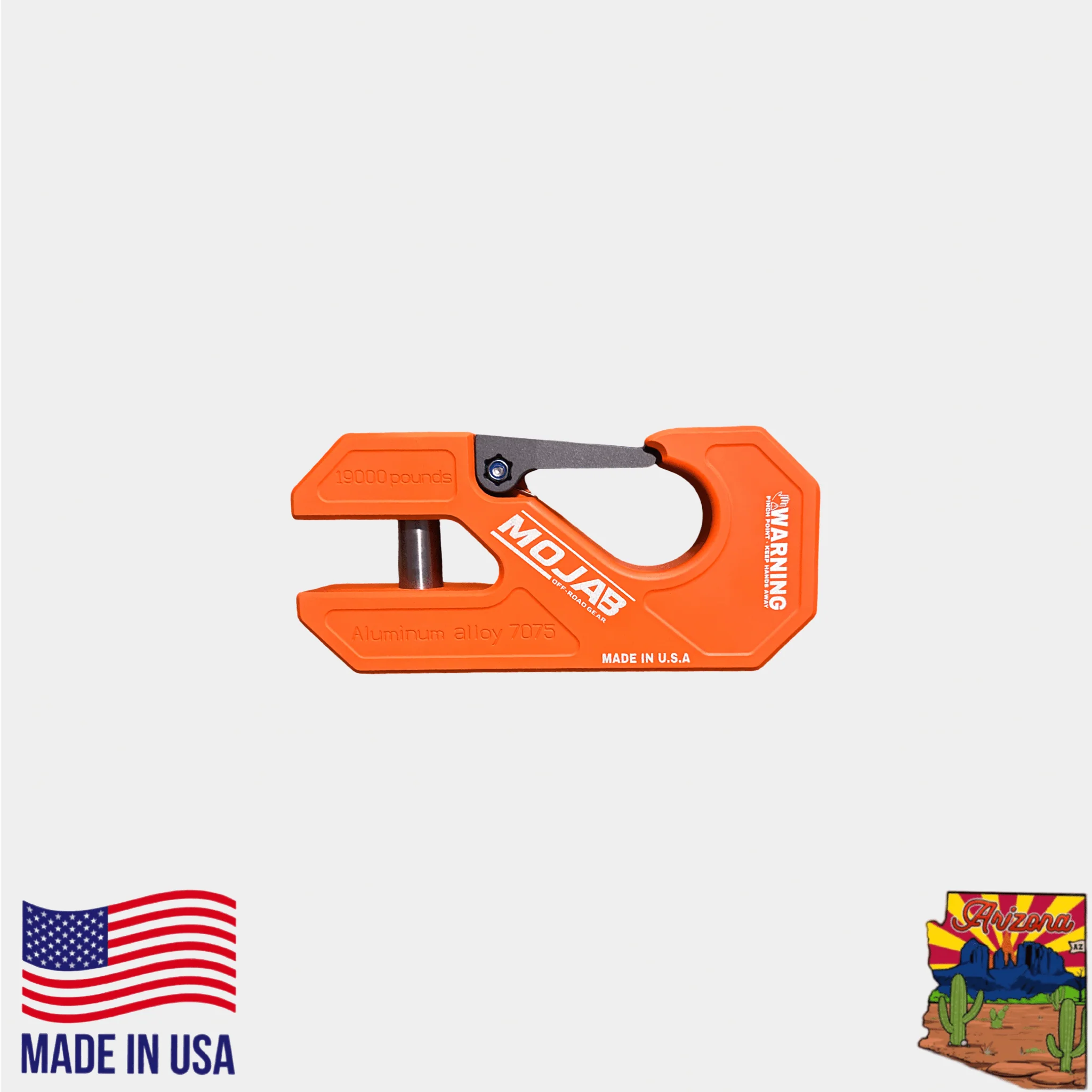 Aluminum winch shackle, closed latch (LIFE TIME WARRANTY*) - Image 7