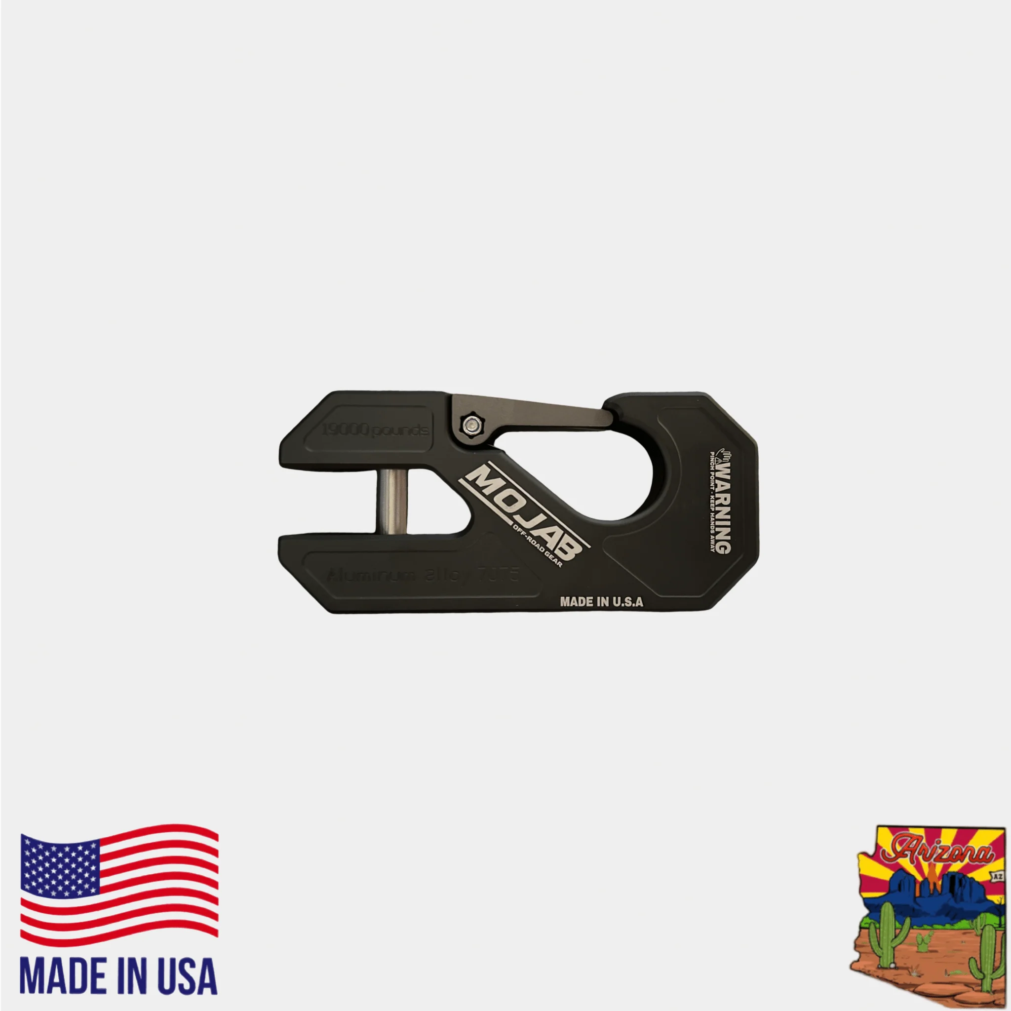 Aluminum winch shackle, closed latch (LIFE TIME WARRANTY*) - Image 8