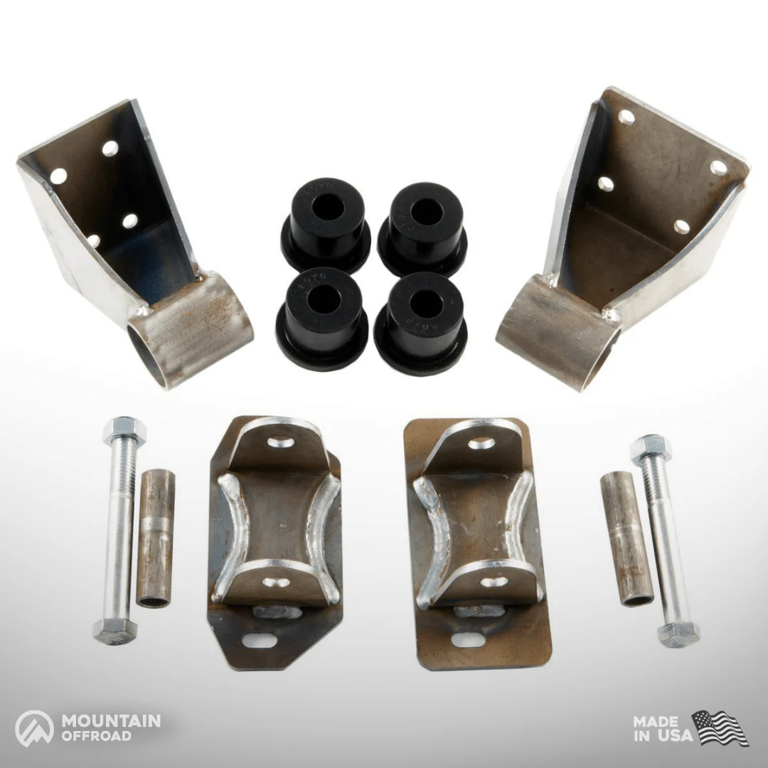 "Bomb Proof" Motor Mount Kit for Jeep CJ (1972-86) with AMC 6-cylinder 4.2L / pre-99 4.0L - Image 3