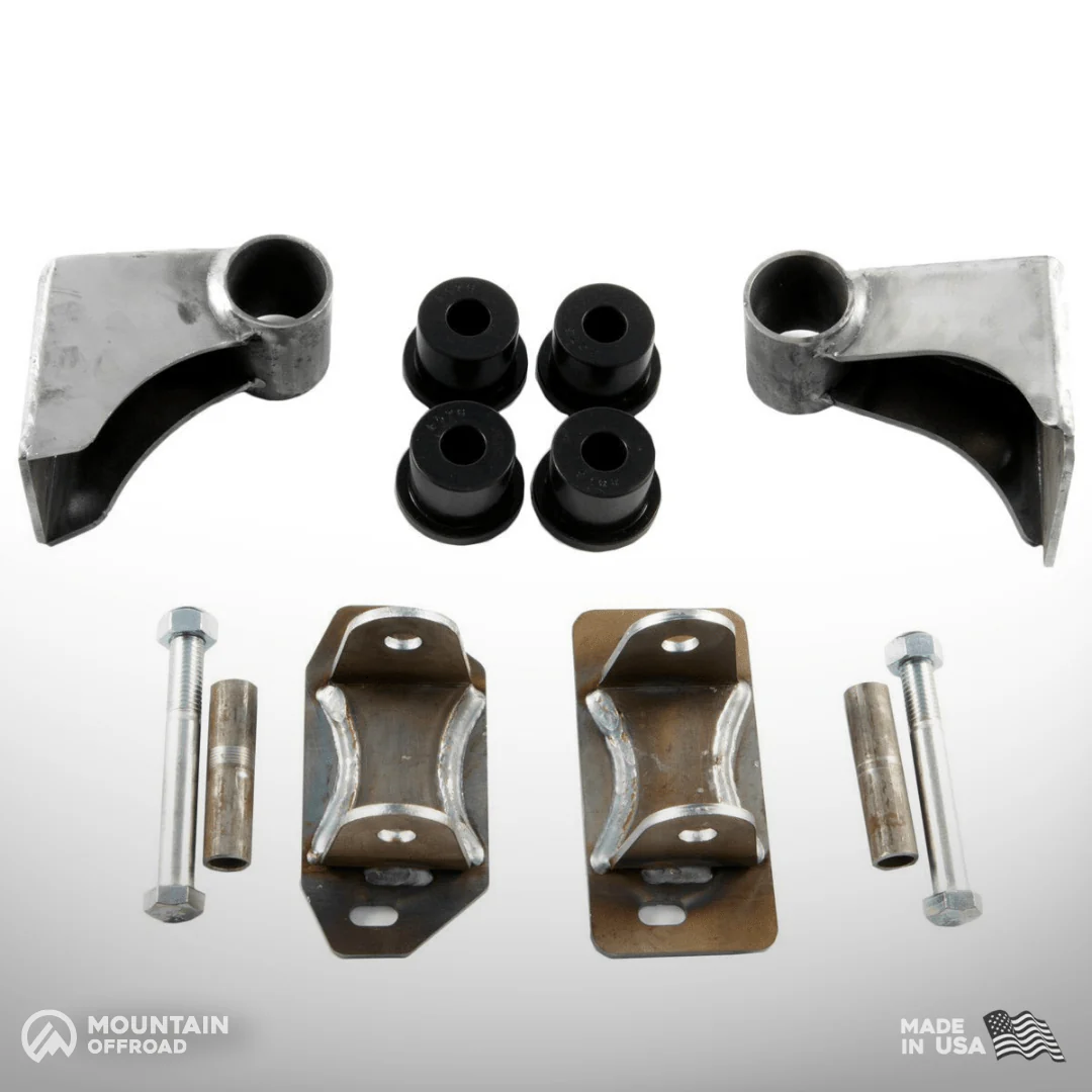 "Bomb Proof" Motor Mount Kit for Jeep CJ (1972-86) with AMC 6-cylinder 4.2L / pre-99 4.0L - Image 4