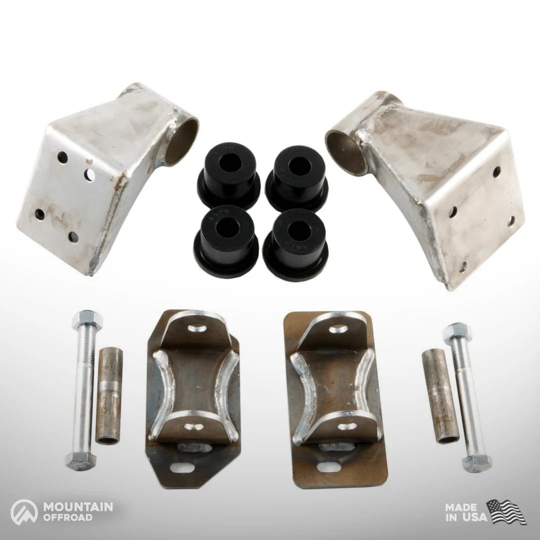 "Bomb Proof" Motor Mount Kit for Jeep CJ (1972-86) with AMC 6-cylinder 4.2L / pre-99 4.0L - Image 5