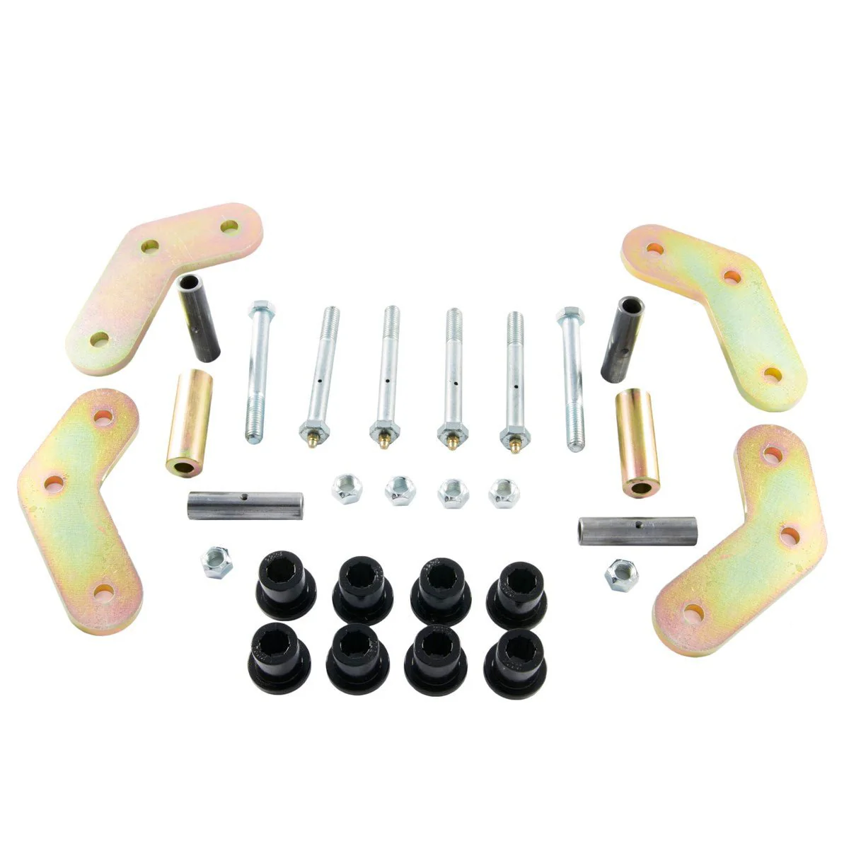 Boomerang Shackle HD 9/16" Bolts for Jeep Wrangler YJ (1987-95) with Military Wrap Springs Front or Rear