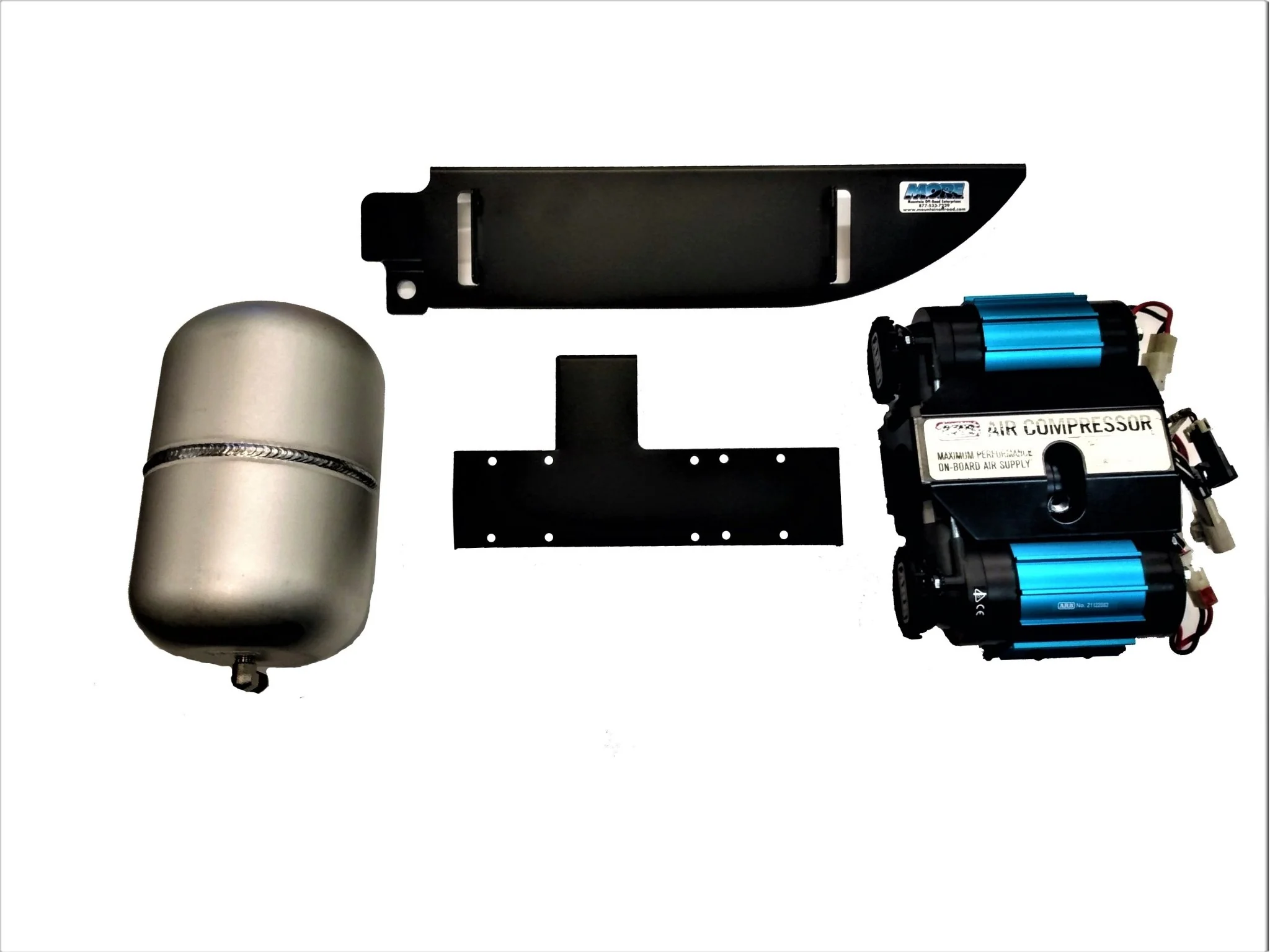 Bundle Pricing: ARB Mounting Bracket (ARBJKR2D), ARB Twin Air Compressor (CKMTA12), & ARB 1 Gallon Air Tank (171507) for Jeep Wrangler Jk 2 Door (2007-18)