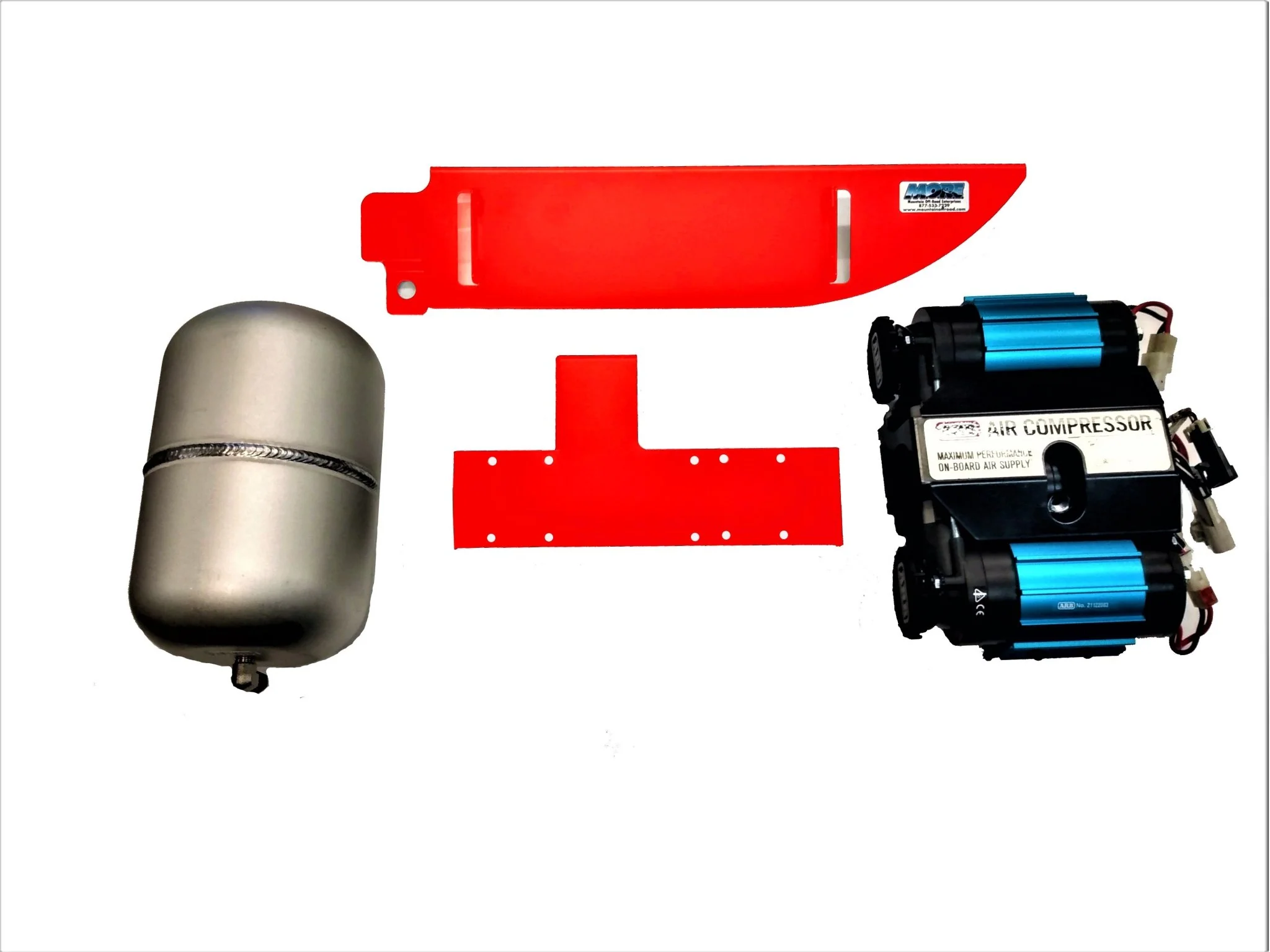 Bundle Pricing: ARB Mounting Bracket (ARBJKR2D), ARB Twin Air Compressor (CKMTA12), & ARB 1 Gallon Air Tank (171507) for Jeep Wrangler Jk 2 Door (2007-18) - Image 2