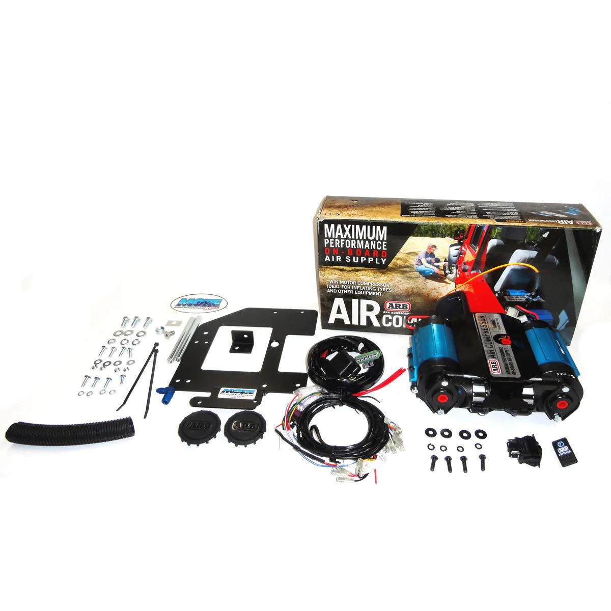 Bundle Pricing: ARB Mounting Bracket (ARBJKR) Rear Cargo & ARB Twin Air Compressor (CKMTA12) for Jeep Wrangler JK Unlimited 4 Door (2007-18) - Image 2