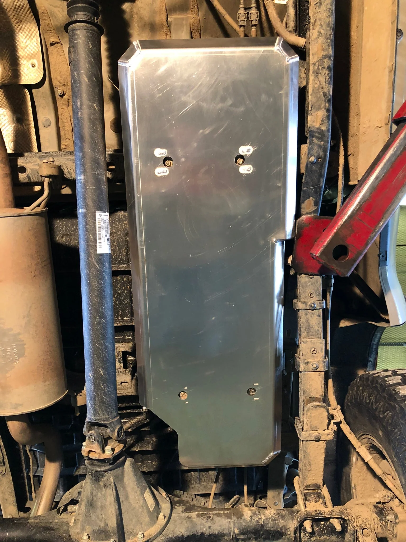 Gas Tank Skid Plate (Aluminum) for Toyota Tacoma Gen 2 & 3 (2005-15, 2016-21) - Image 4