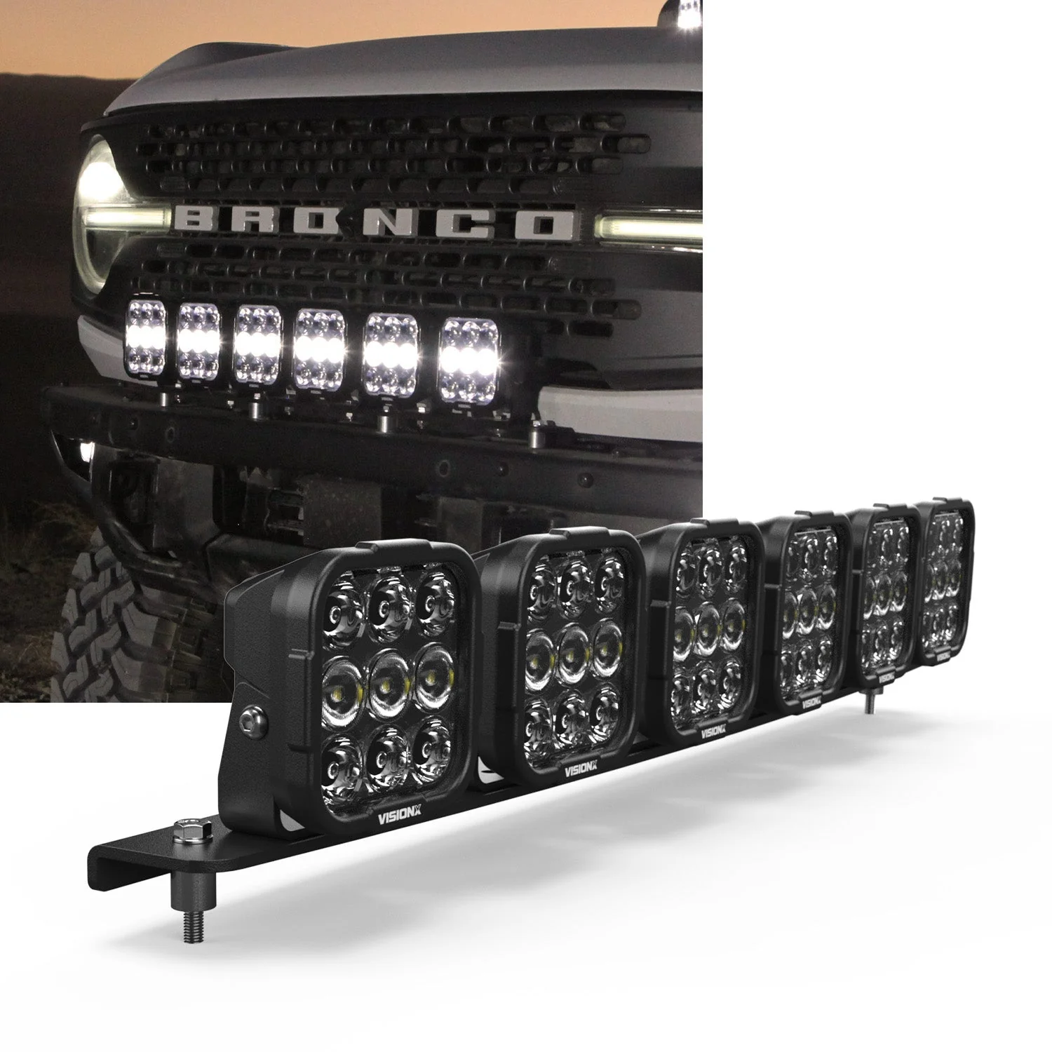 Front Bumper LED Light Kit - Ford Bronco 2021 + - Image 7