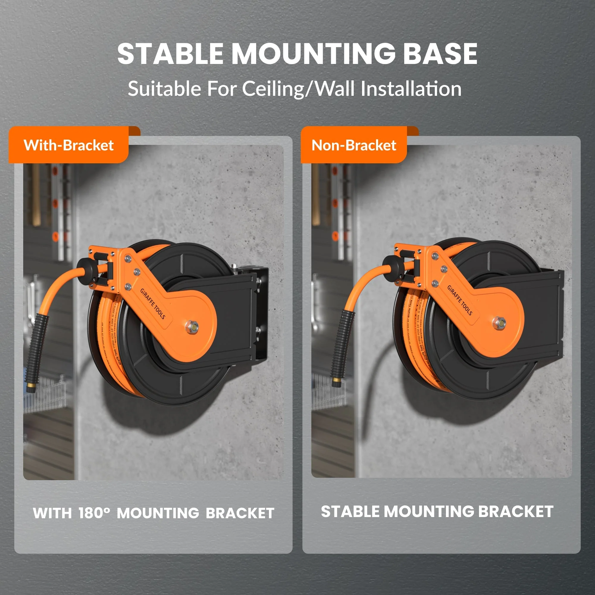 Retractable Air Hose Reel-Alloy Steel Reel-3/8in 25ft-50ft - Image 8