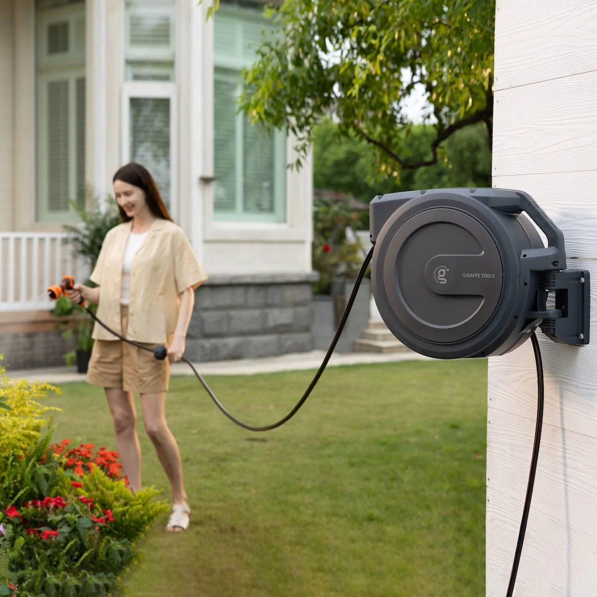 Retractable Garden Hose Reel-1/2in-78ft - Image 3