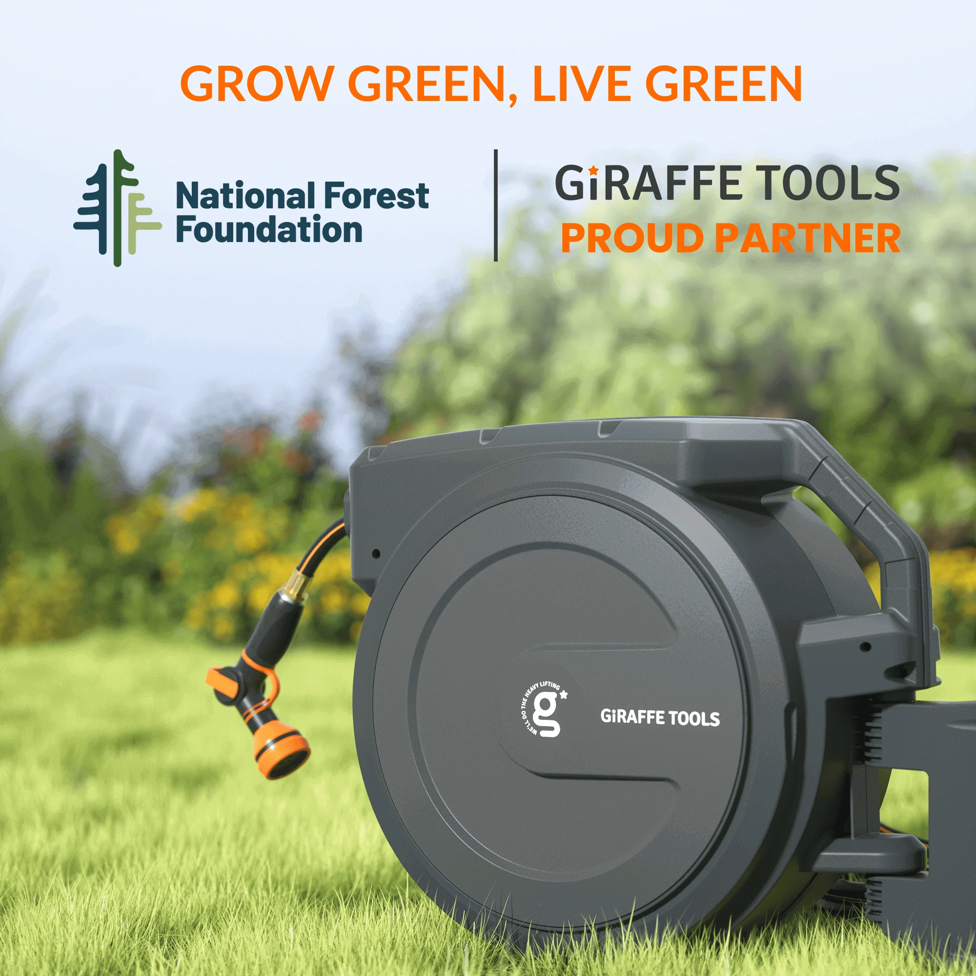 Retractable Garden Hose Reel-5/8in-90ft - Image 13