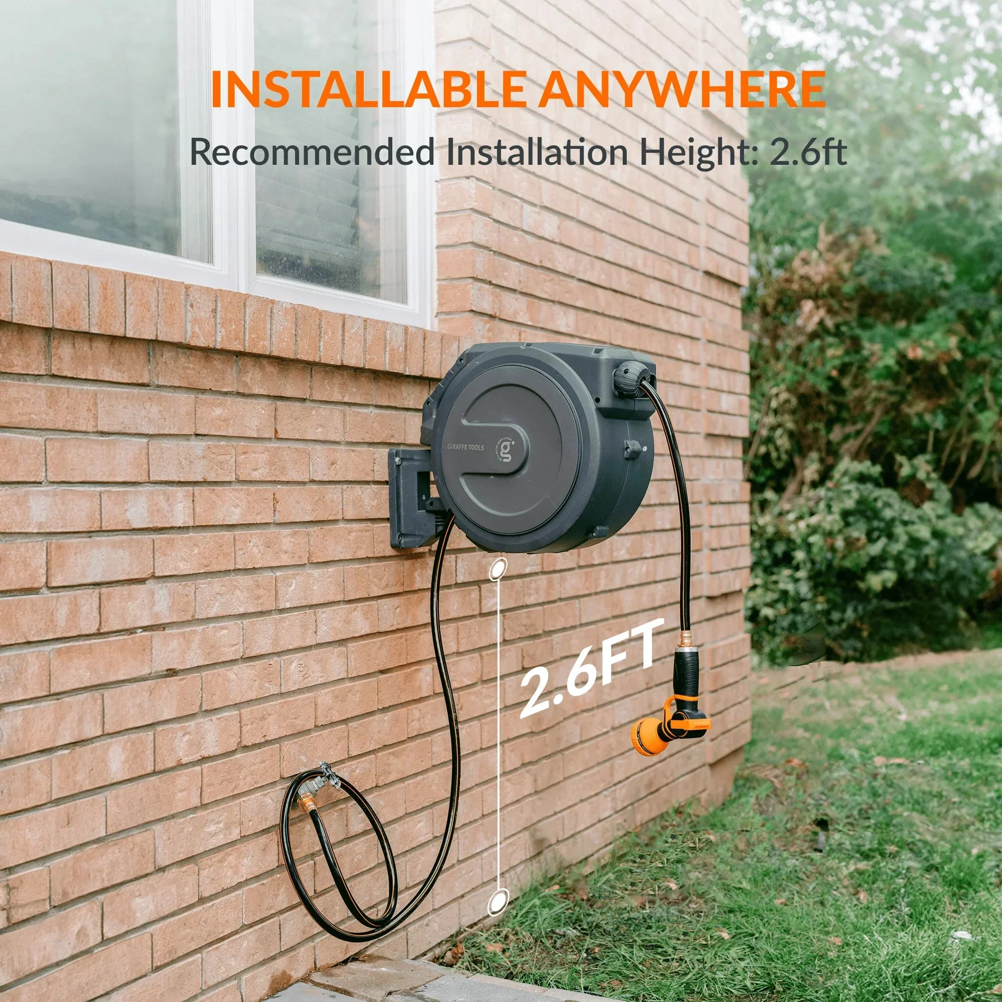 Retractable Garden Hose Reel 62ft-155ft - Image 8