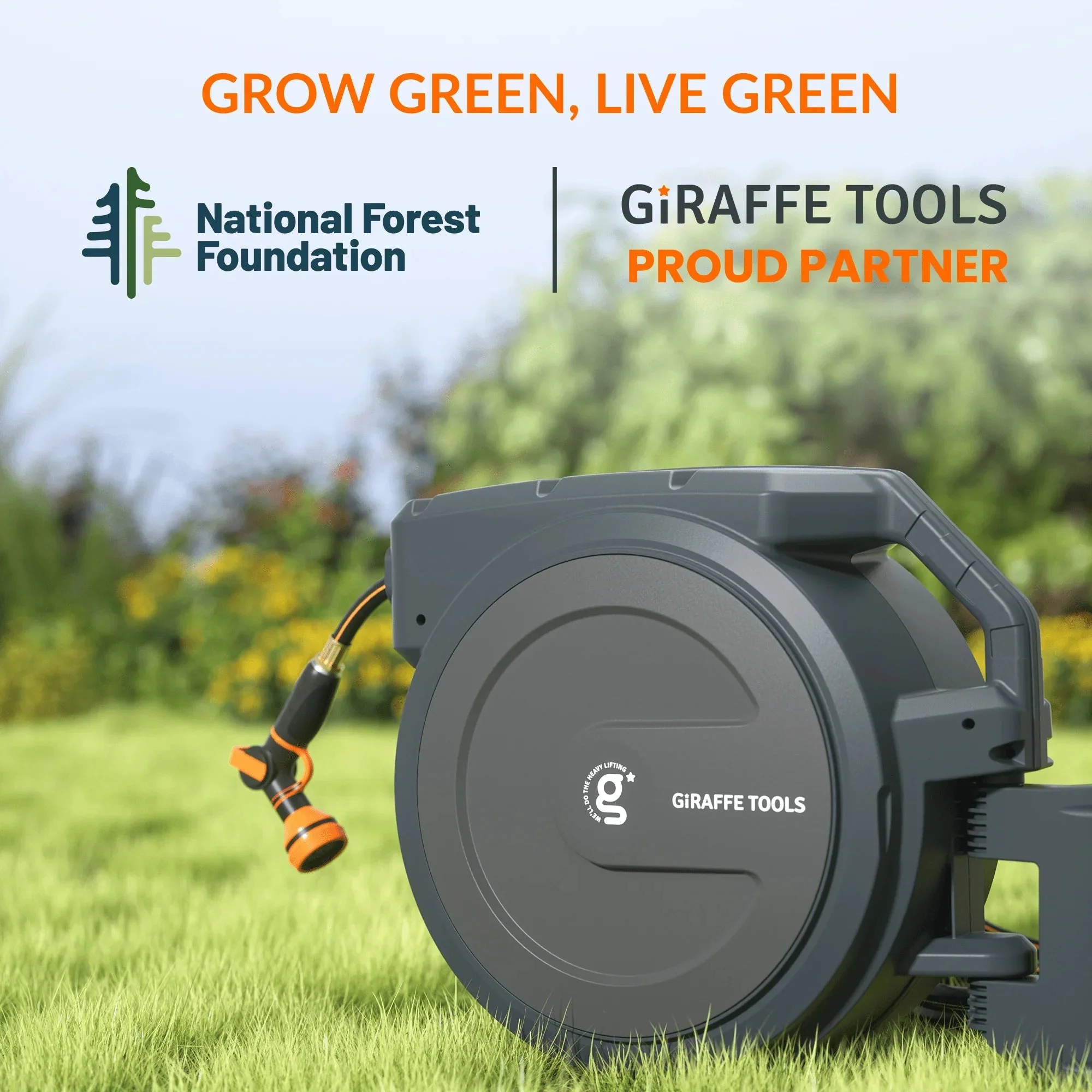 Retractable Garden Hose Reel 62ft-155ft - Image 9