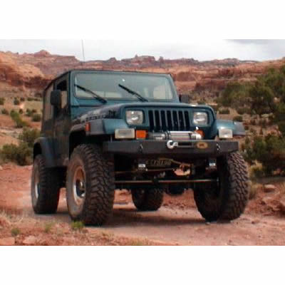 "Rock Proof" Front Bumper: Straight for Jeep Wrangler YJ (1987-95) - Image 2