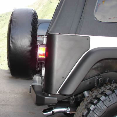 "Rock Proof" Rear Bumper with Clevis Mounts for Jeep Wrangler TJ (1997-06) / Wrangler Unlimited LJ (2004-06) - Image 3