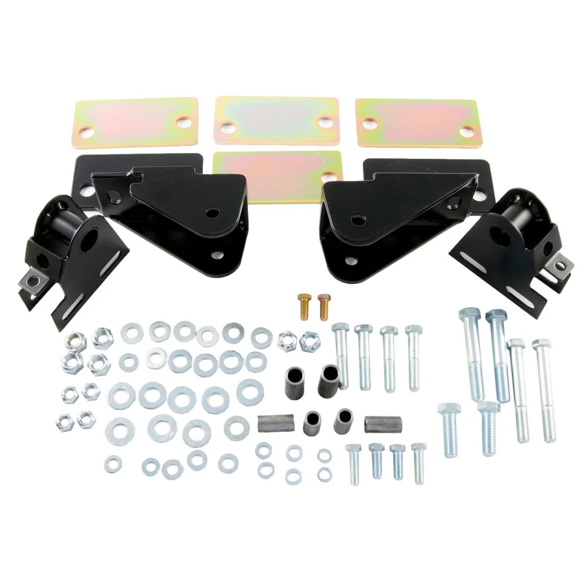 Shackle Reversal System with Bolt-On Spring Hanger Brackets for Jeep CJ (1976-86) with 2" CJ Springs