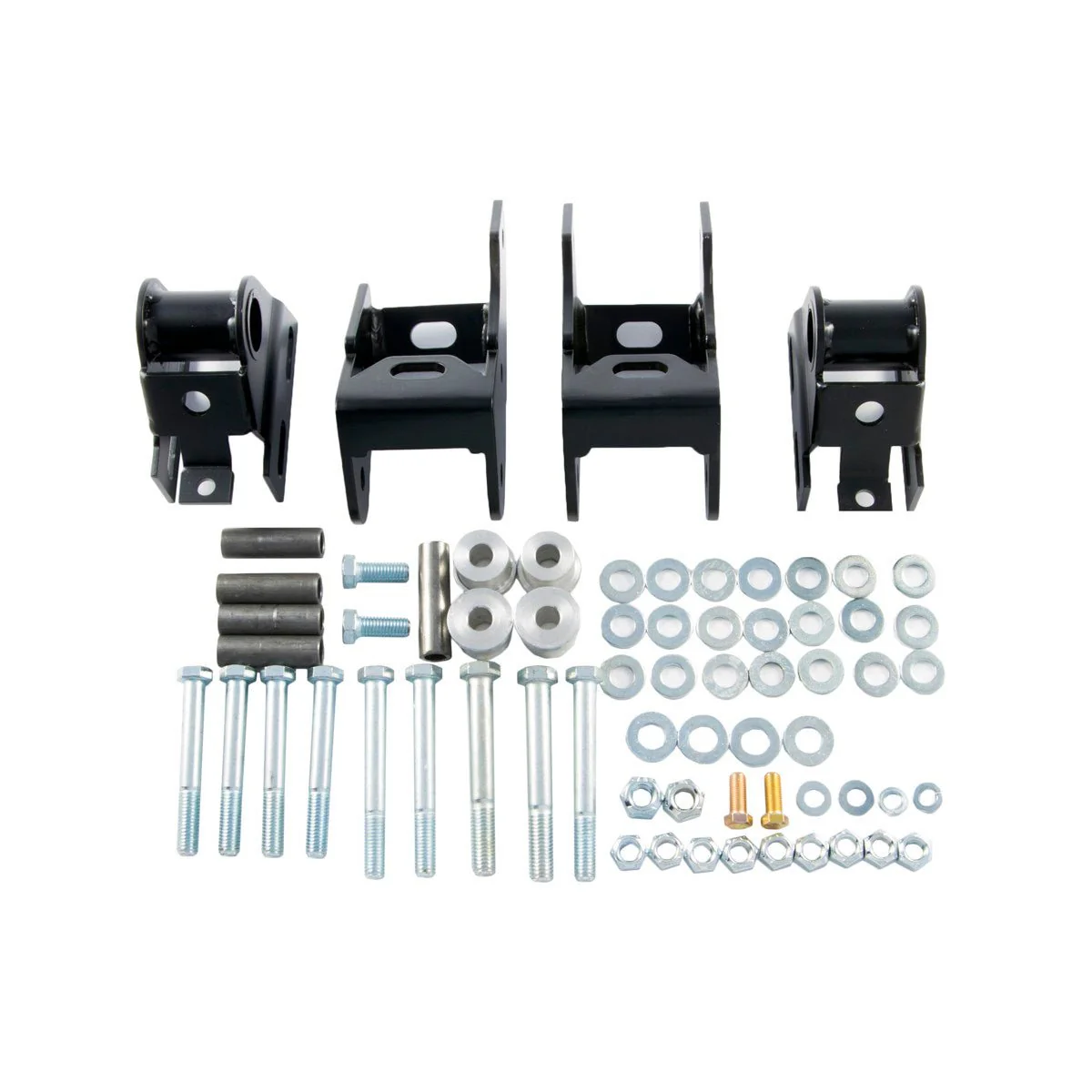 Shackle Reversal System with Bolt-On Spring Hanger Brackets for Jeep Wrangler YJ (1987-95) - Image 10