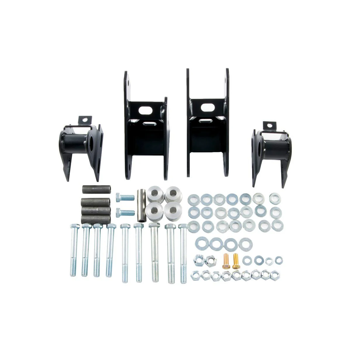 Shackle Reversal System with Bolt-On Spring Hanger Brackets for Jeep Wrangler YJ (1987-95) - Image 2